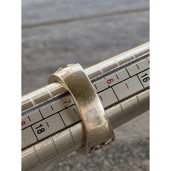 Silpada 925 Sterling Silver Ring “Uptown” Princess Cut Filigree Scroll CZ Size 7 - Picture 8 of 9